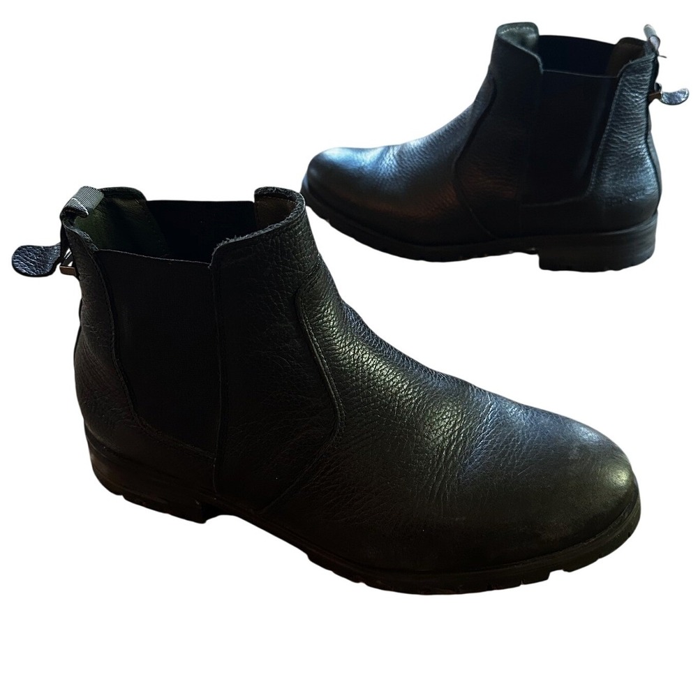 Barbour Mens Black Leather‎ Boots Size 8